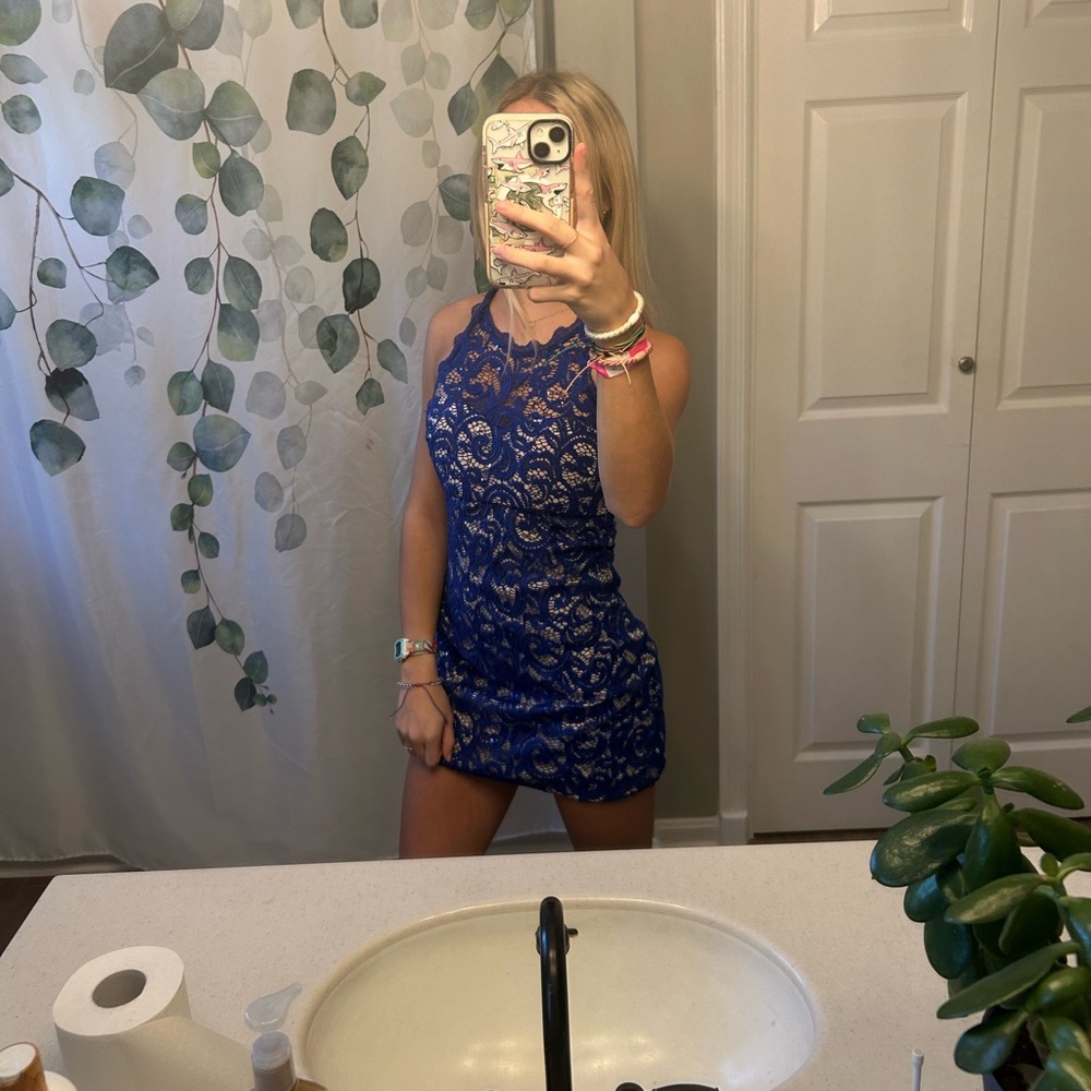 blue homecoming dress
